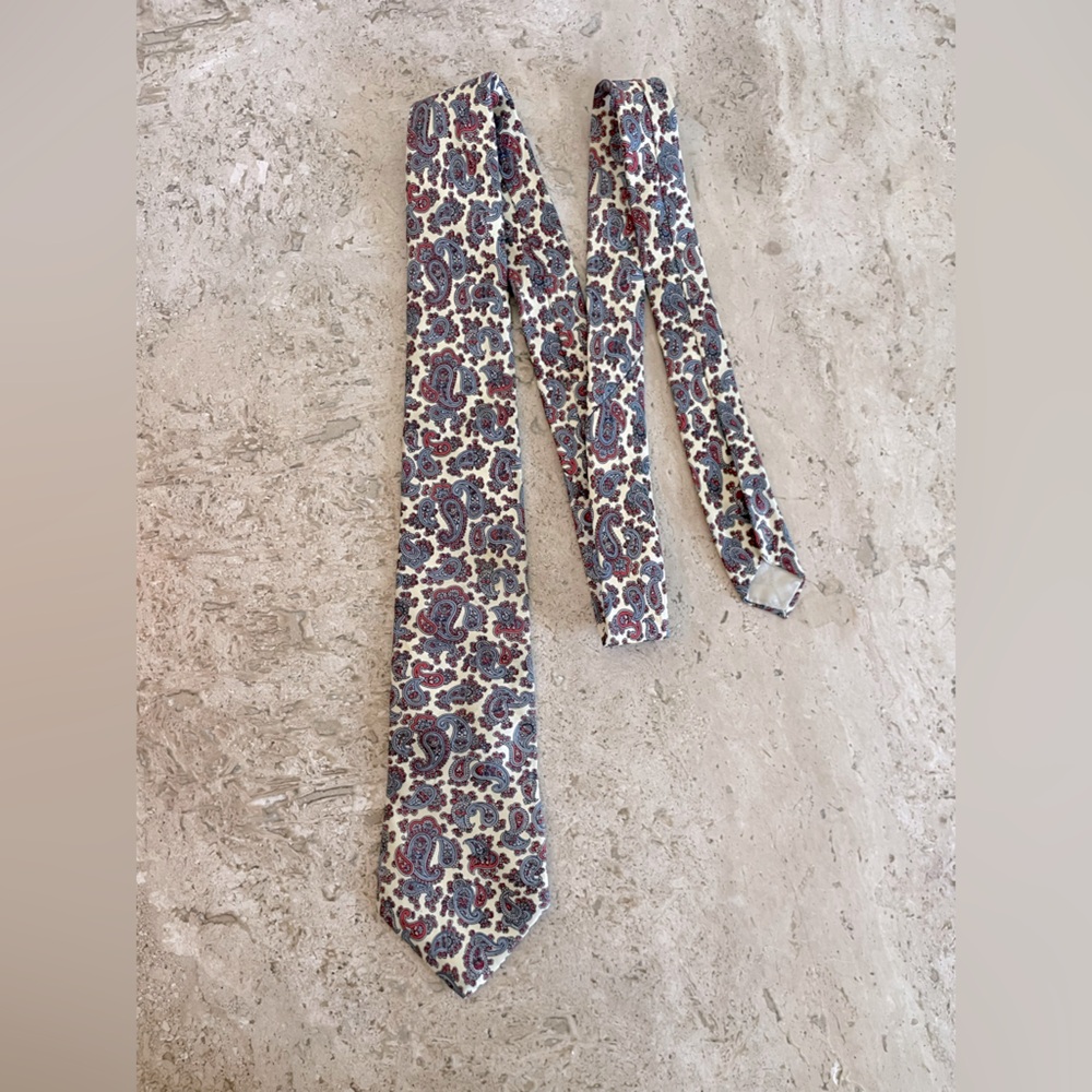 🍁50% Off Rdy 4 Fall Sale CHRISTIAN DIOR Vintage Silk Paisley Tie